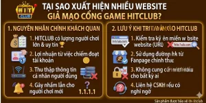Tại sao xuất hiện nhiều website giả mạo cổng game Hitclub?